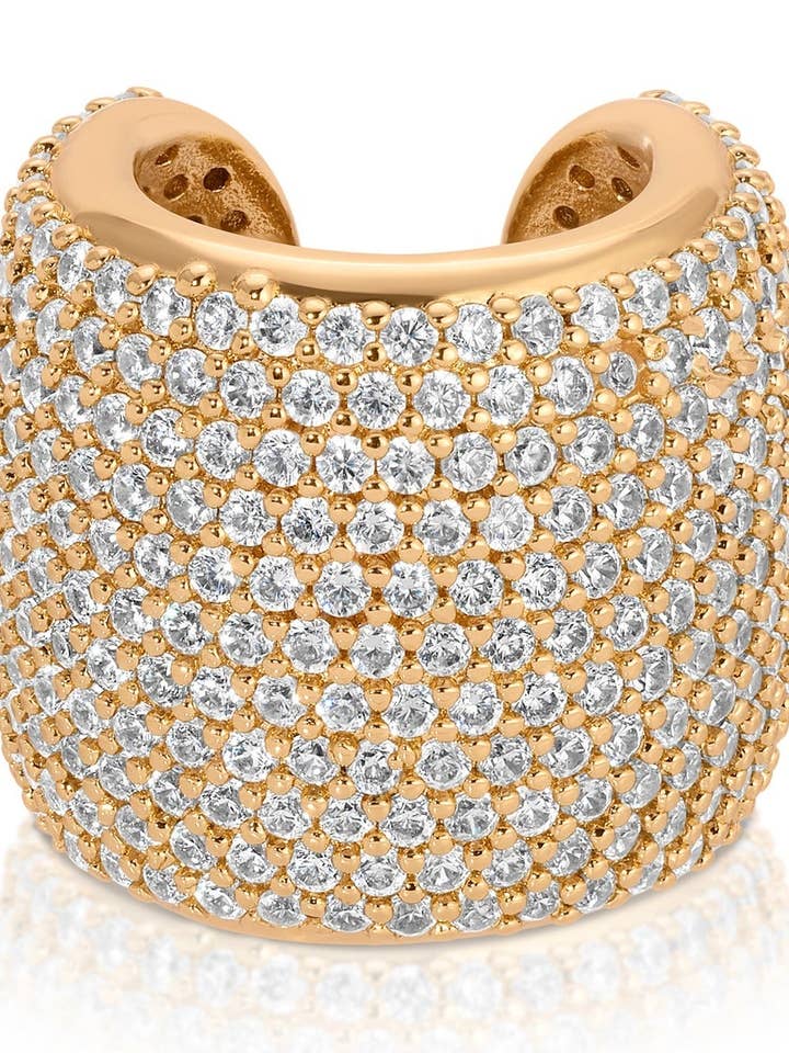 Crystal Statement Chunky Ear Cuff for wholesale by Ettika