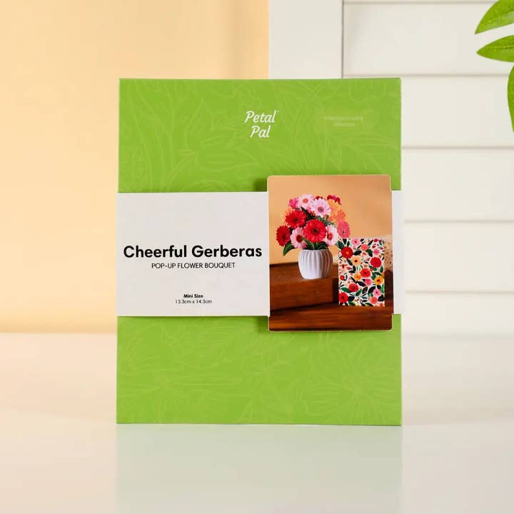 PetalPal - Wholesale Artificial Flowers - Mini Cheerful Gerberas Pop-Up Bouquet