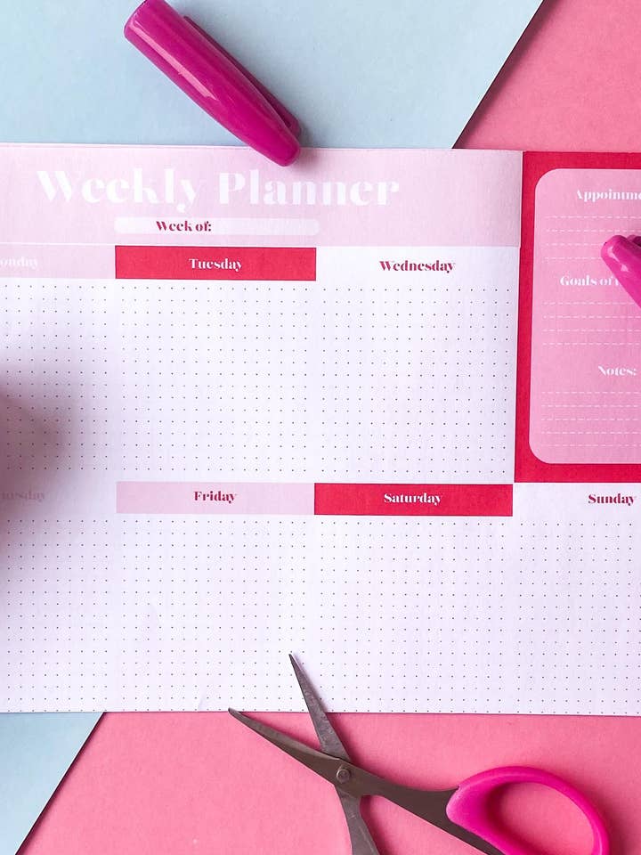 Dotted Weekly Planner for wholesale by Nevele Official