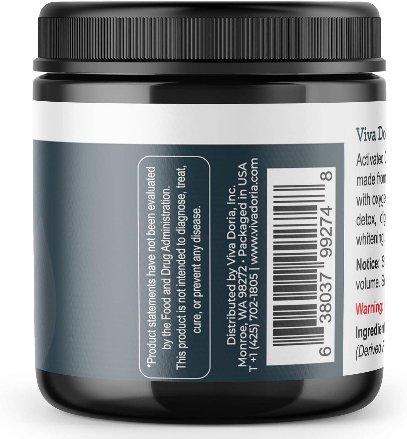 VIVA DORIA INC. - Vente Supplément oral/vitamine - Poudre de charbon actif, qualité alimentaire, 4 oz1