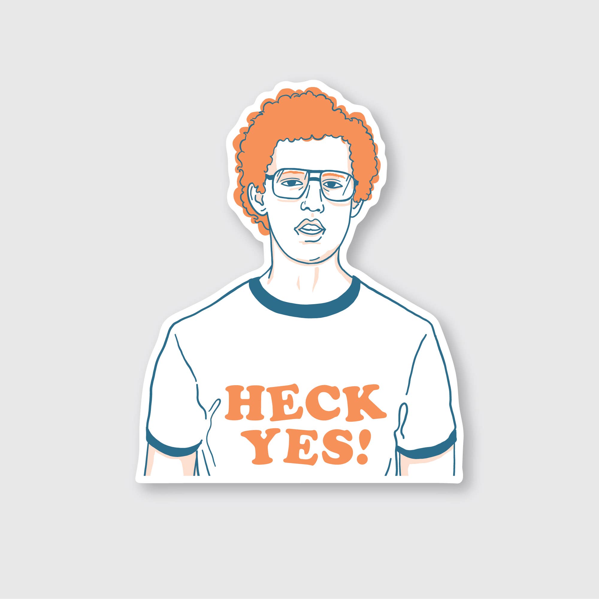 Pike Street Press - Venta al por mayor Pegatina - Pegatina Heck Yes