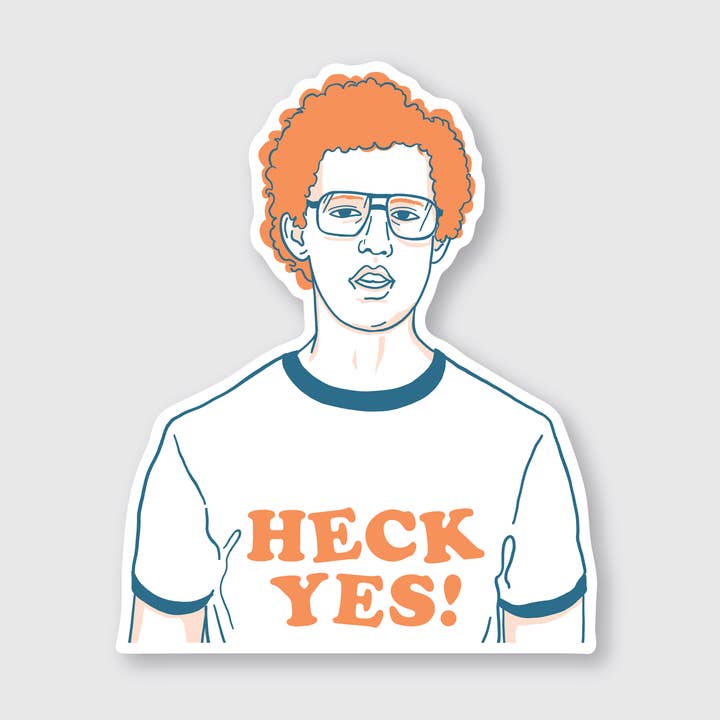 Pike Street Press - Venta al por mayor Pegatina - Pegatina Heck Yes0