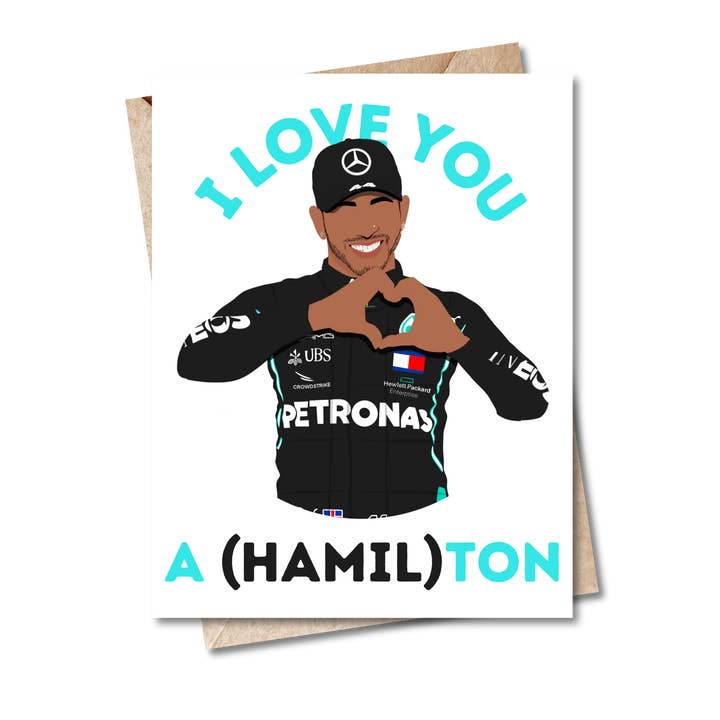 Lewis Hamilton Valentinskarte - Formel 1 für den Großhandel von Studio Bugs