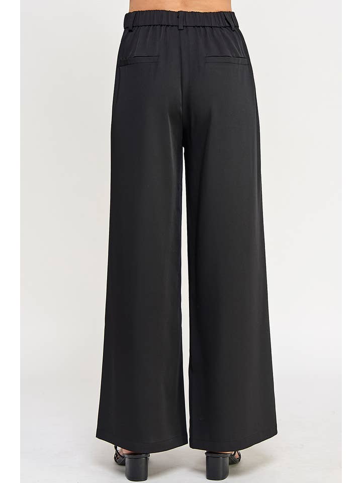 Allie Rose - Wholesale Pants - Women's - Pleat Front Drapey Twill Trouser Pant3