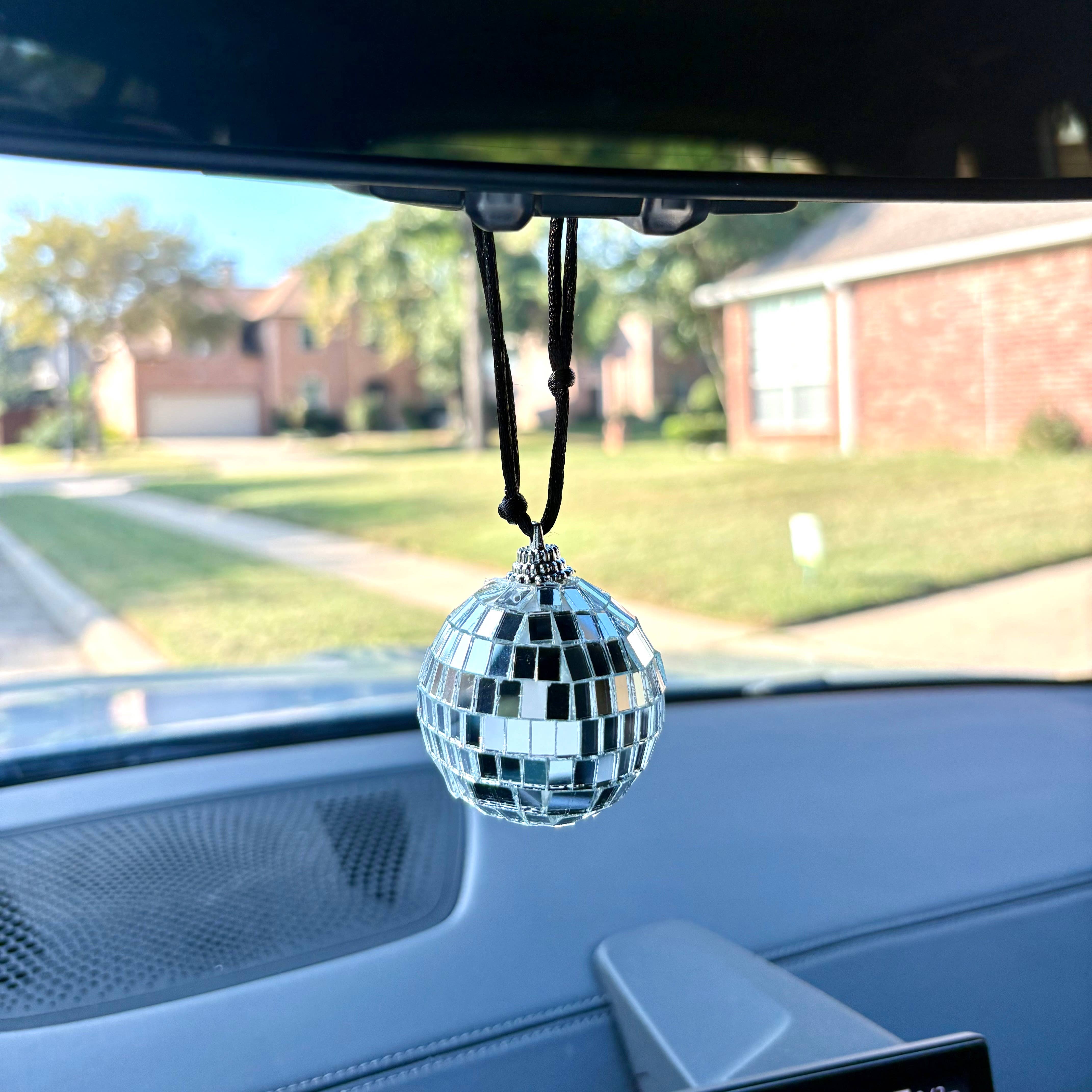 Boho Ranch Shop - Wholesale Car Decorative Charm - Unisex - Mirror Ball Hanging Car Charm, Rear View Mirror Accessories1