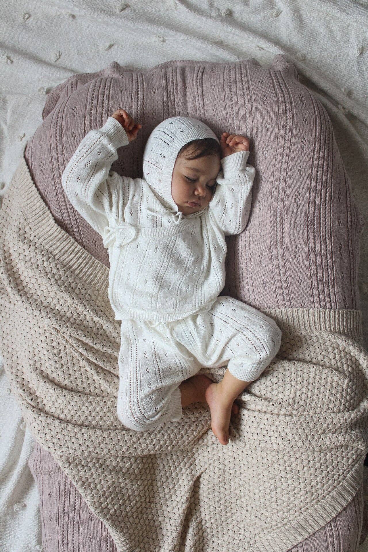 Bring Me Home Pointelle Set - White for wholesale on Faire2