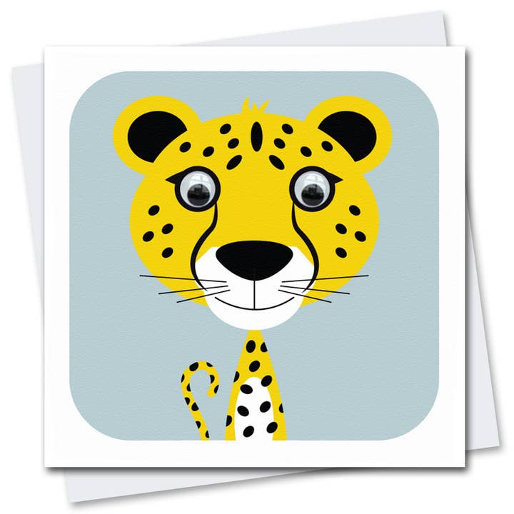 Cheetah Birthday Card | Kids Card | Animal Cards | Safari for wholesale by Stripey Cats Cards