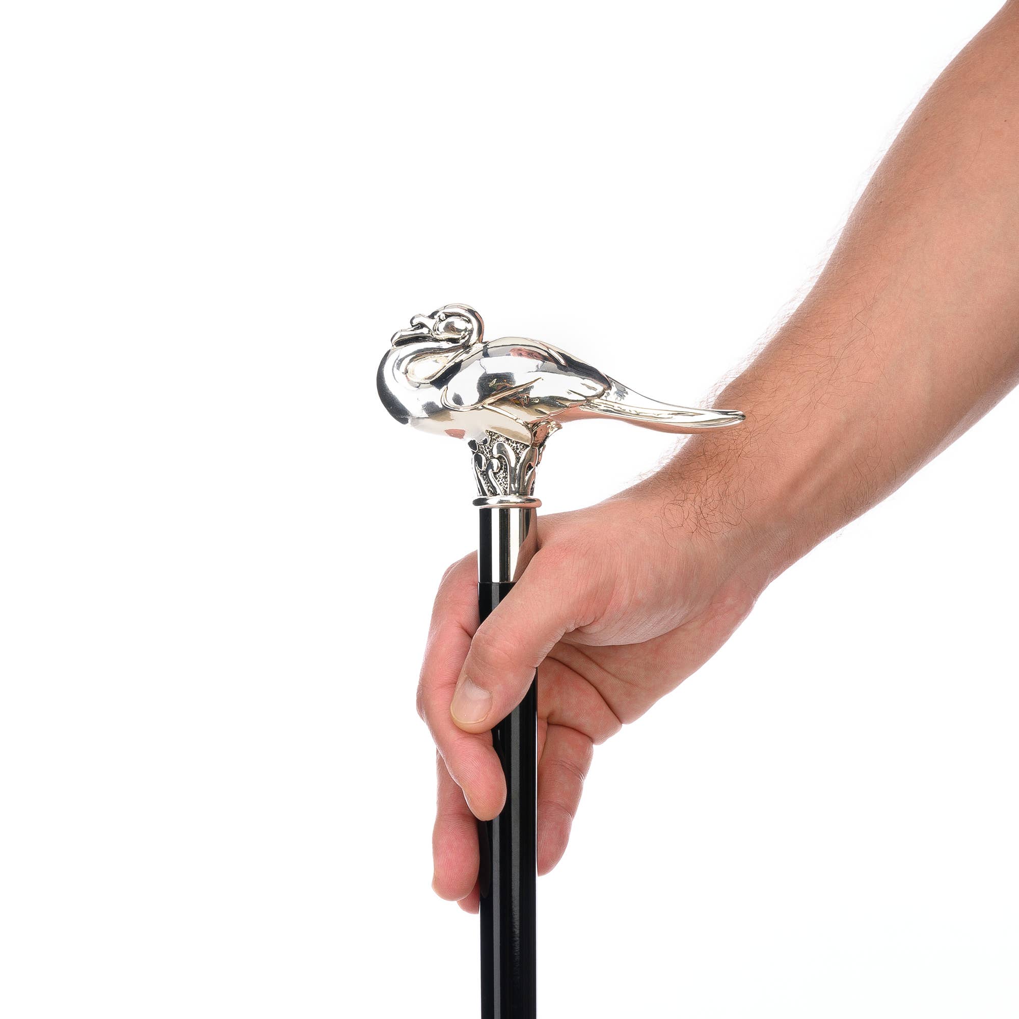 Walking Sticks/Utile4 - Venta al por mayor Soporte ortopédico - Palo de cisne plateado1