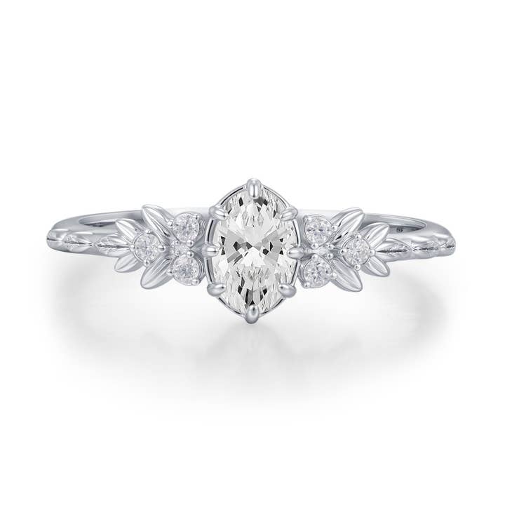 Wildflower Moissanite Ring© for wholesale by Azura Jewelry