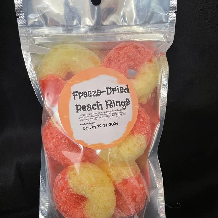Freeze Dried Pickle Favorites and more - Wholesale Hard Candy - Freeze Dried Candy Peach Rings