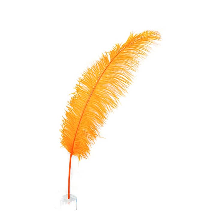 Large Ostrich Feathers - 18-24" Spads - Orange for wholesale by Zucker Feather Products