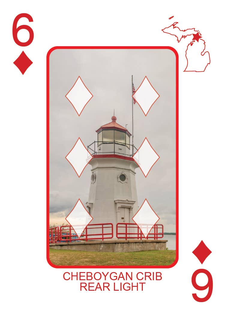 Phil Stagg Photography - Wholesale Playing Cards - LIGHTHOUSES OF MICHIGAN - Playing Cards - Euchre Friendly45