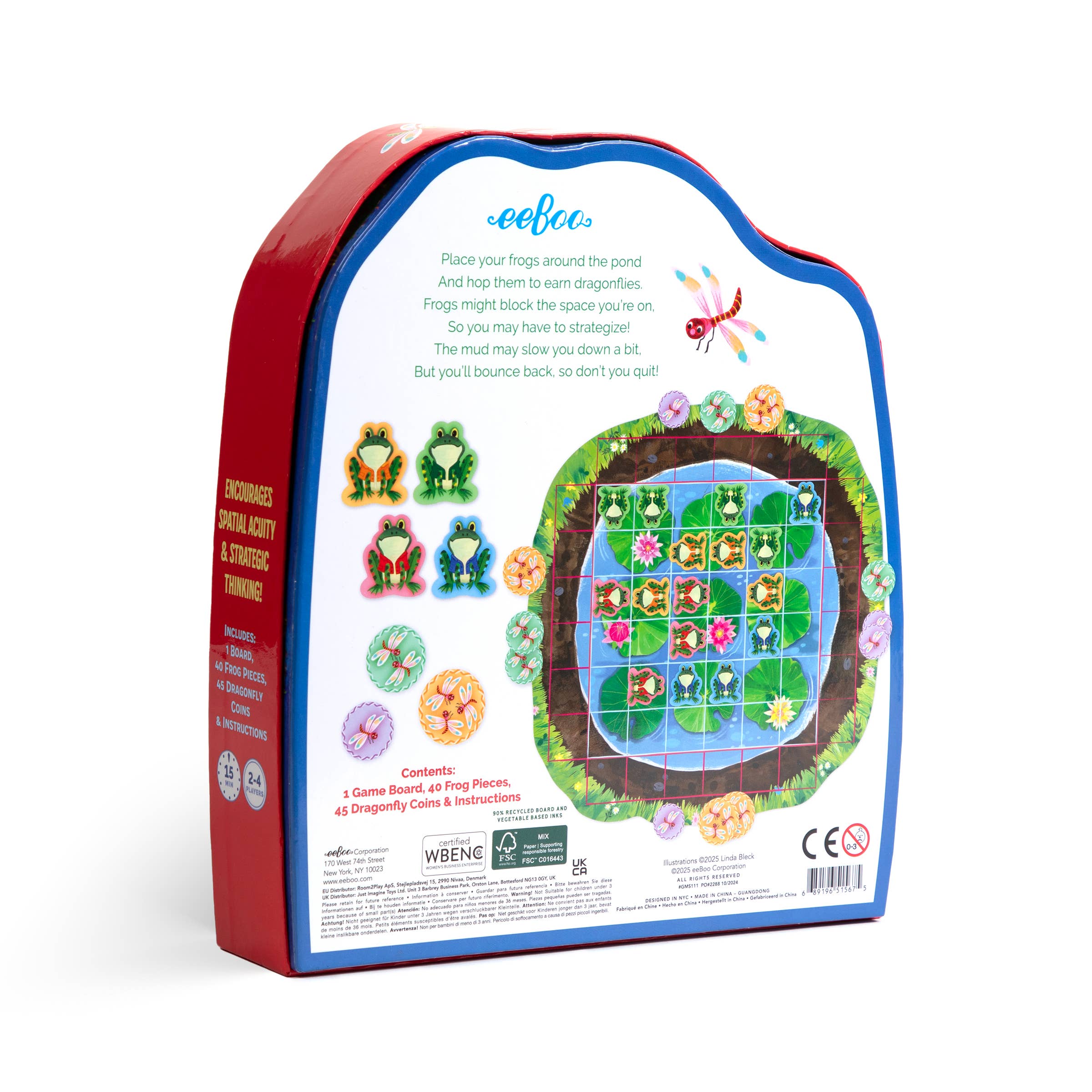 eeBoo - Wholesale Board Game - Frog Hopkins Shaped Game1