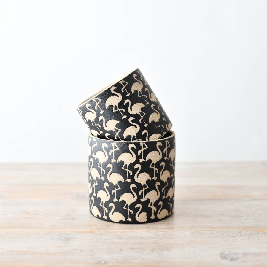 Gainsborough Giftware x Portland Living - Venta al por mayor Macetas - Macetero de gres flamenco, 14 cm1