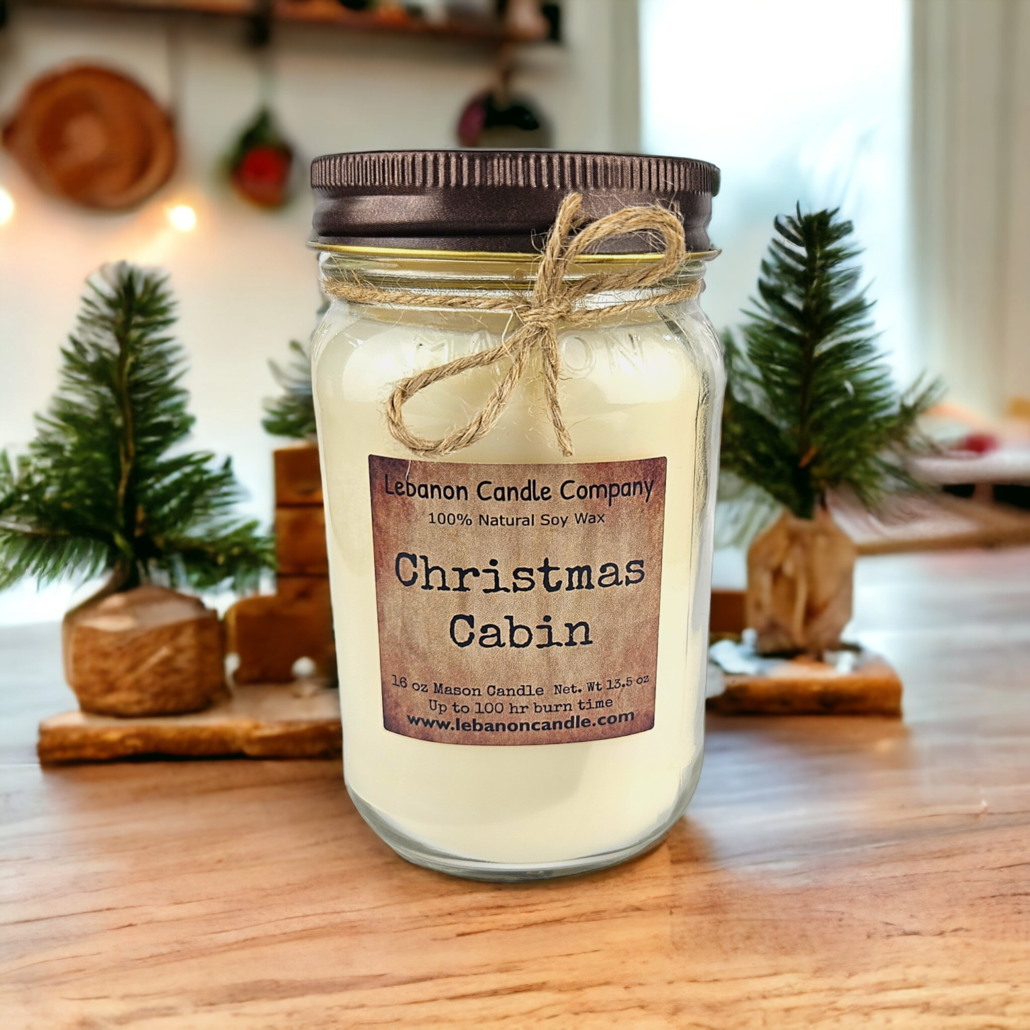 Lebanon Candle Company - Wholesale Jar/Filled Candle - Christmas Cabin Candle2