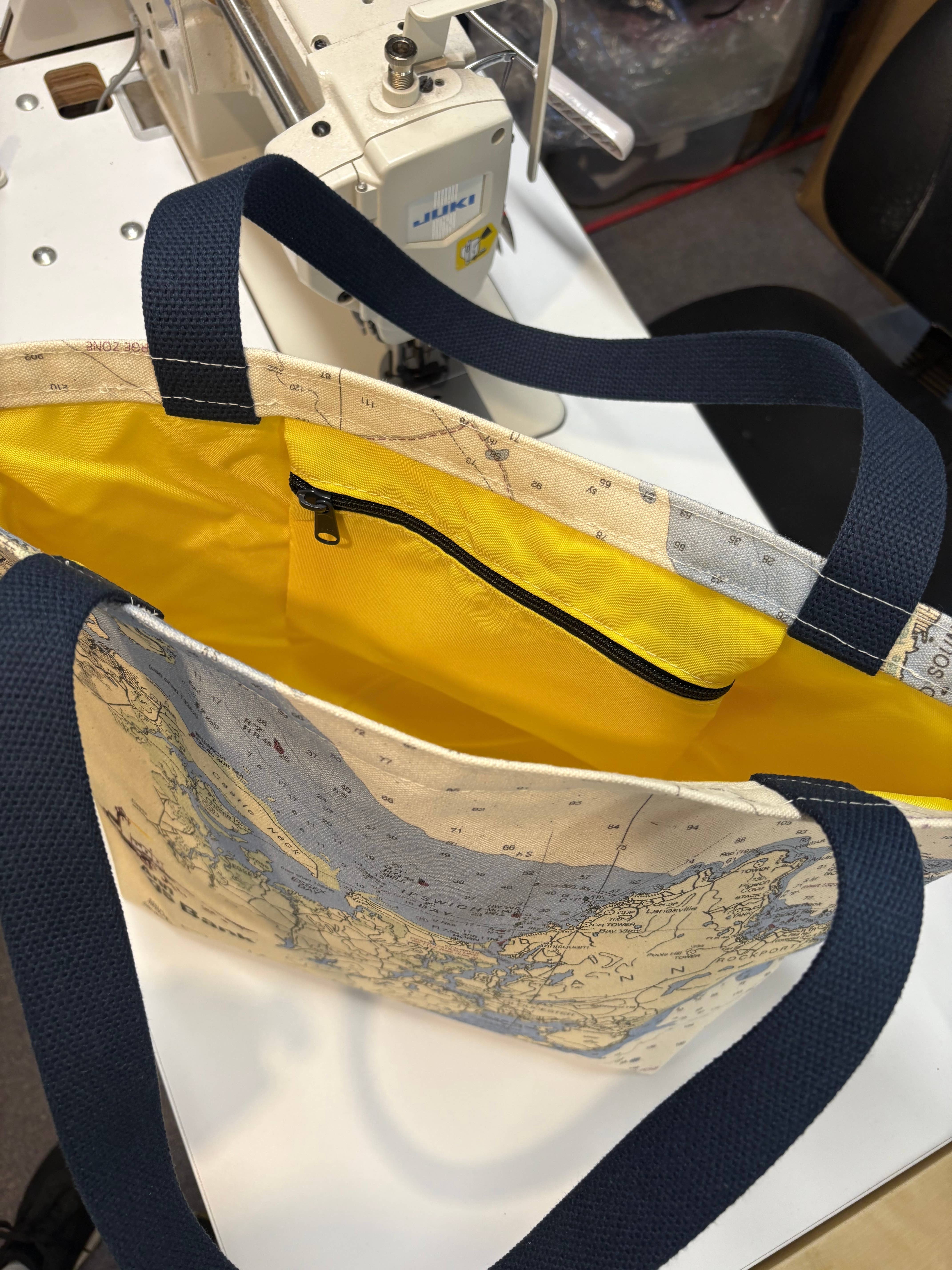 Not for Navigation - Wholesale Tote Bag - Women's - Classic Custom Tote — Personalized Nautical Map or Location 10
