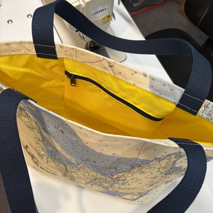 Not for Navigation - Wholesale Tote Bag - Women's - Classic Custom Tote — Personalized Nautical Map or Location 10