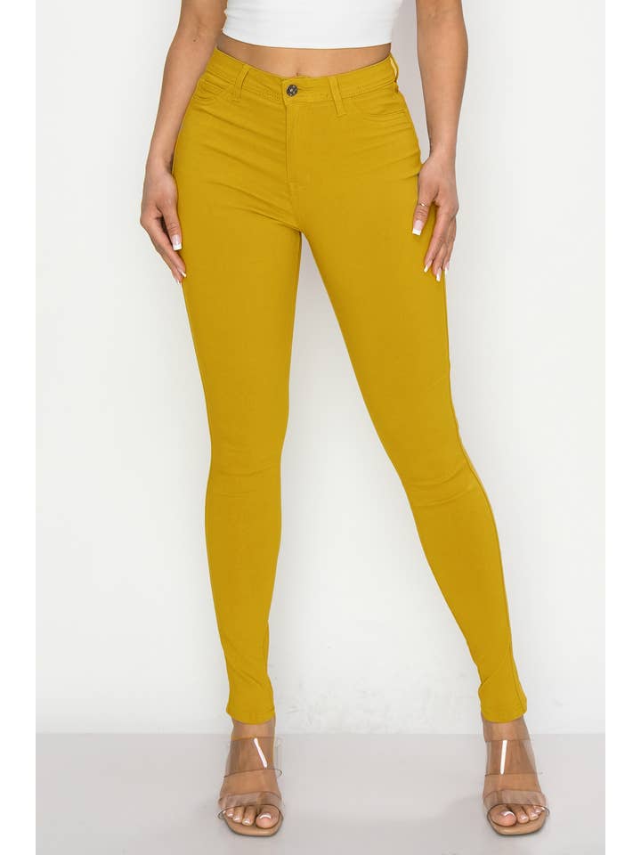 Denim Zone U.S.A. - Wholesale Jeans - Women's - HIGH WAISTED SUPER-STRETCH WOMEN'S SKINNY COLORED JEANS4