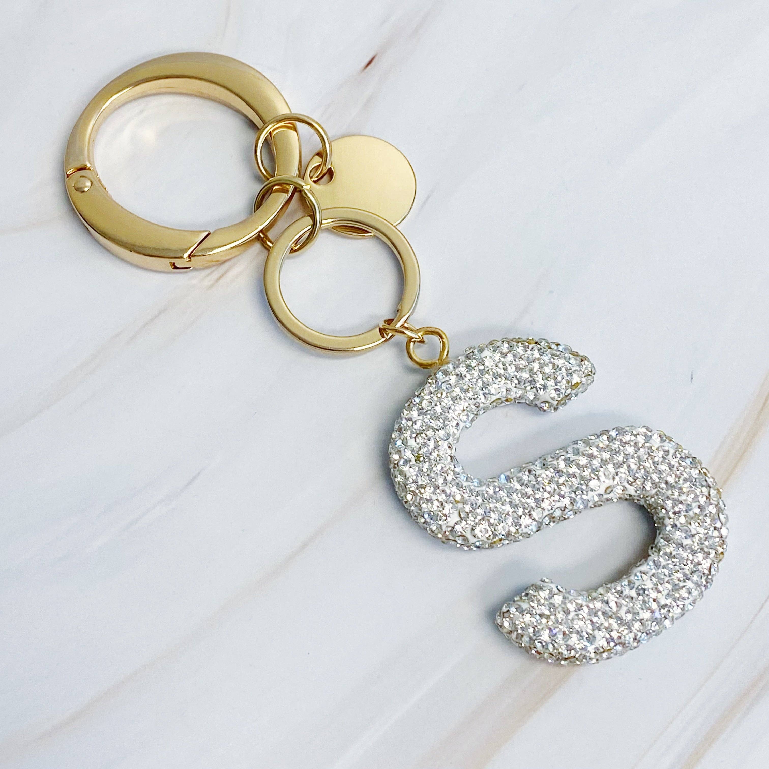 Ellison+Young - Wholesale Keychain - Women's - It Girl Glam Initial Key Chain13