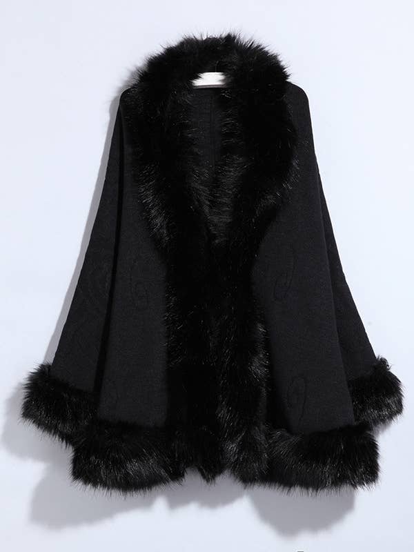 Cape à col en fourrure S0229 pour la vente par Ole
