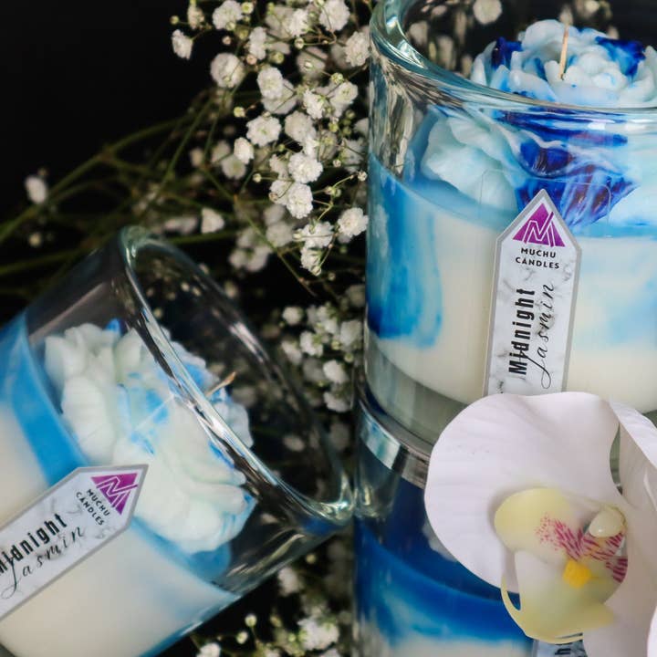 Muchu Candles - Wholesale Jar/Filled Candle - Midnight Jasmin4