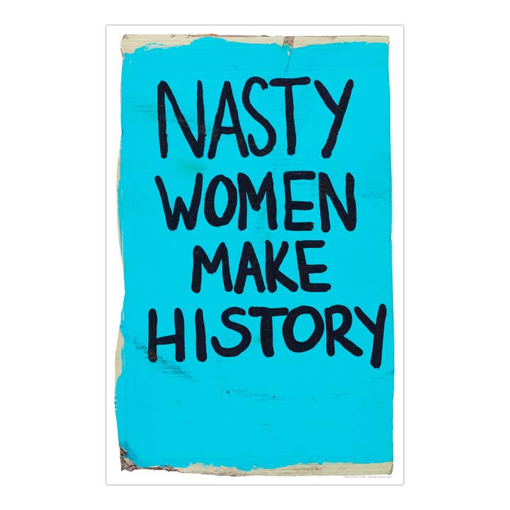 Nasty Women Make History Postcard for wholesale by Popcorn Custom Products