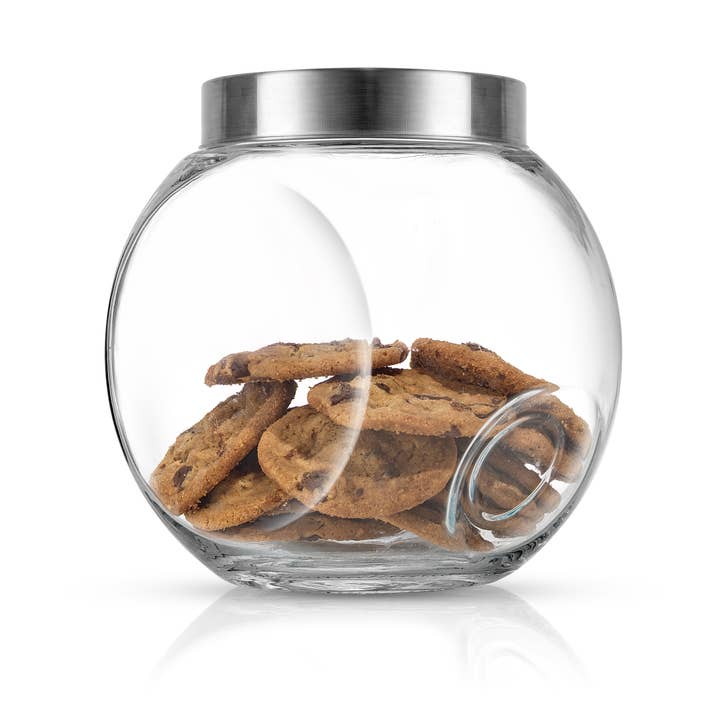 JoyJolt – wholesale Kakburk – All-Sides Cookie Jar med lufttätt metalllock, uppsättning av 2