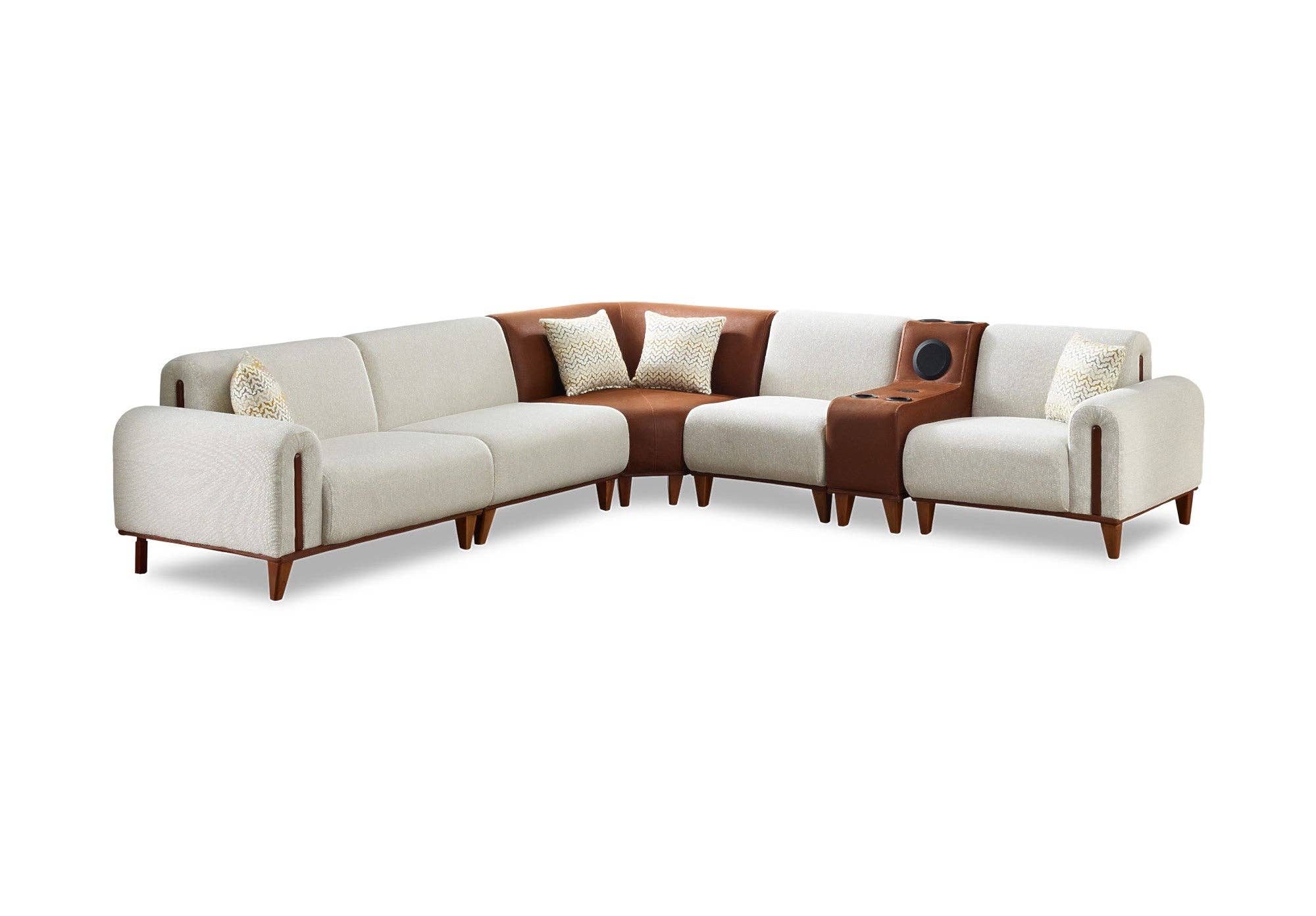 Mustang Sectional Cream for wholesale by Furnia group corporation