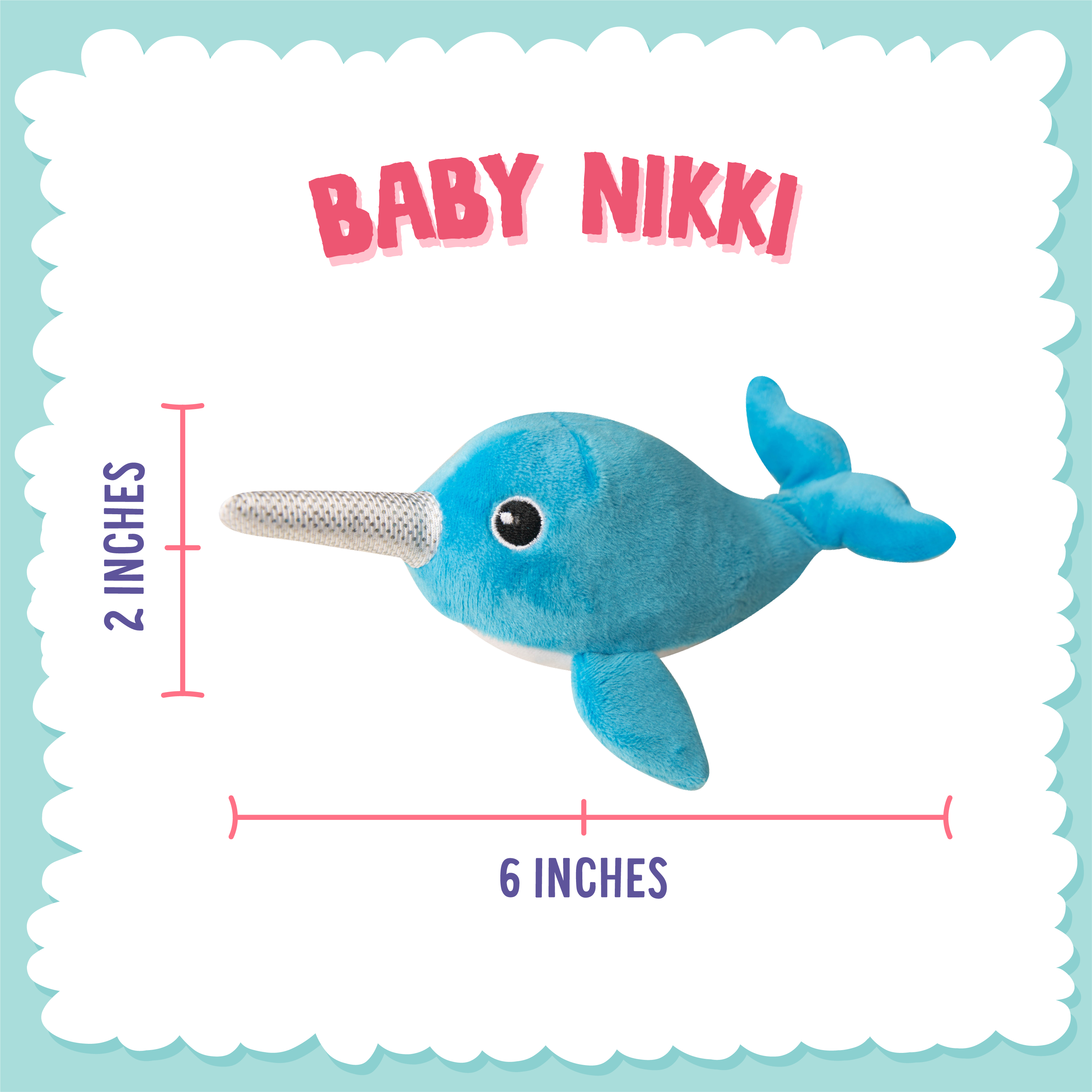 SnugArooz - Wholesale Pet Plush Toy - Dog - Baby Nikki the Narwhal4