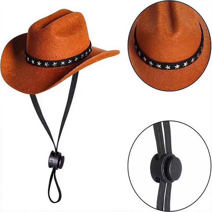 Toby Supply - Wholesale Pet Hat - Dog - Cowboy Hat for Cats – Stylish Sun Hat for Persian_CWMM72624