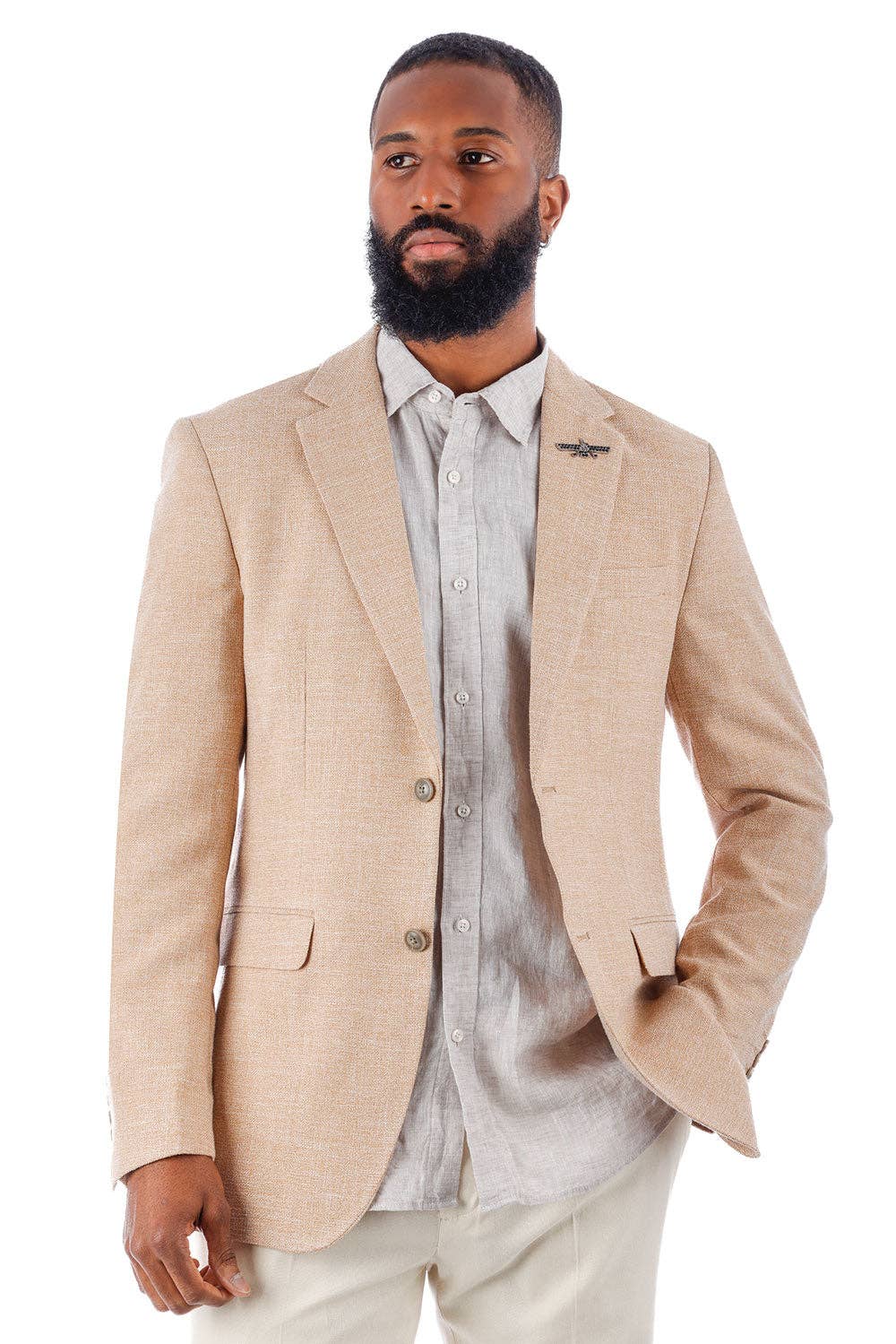 BARABAS - Wholesale Blazer - Men's - Men's Classic Tweed Pattern Notch Lapel Blazer 4BL3014
