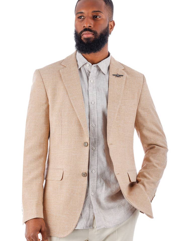 BARABAS - Wholesale Blazer - Men's - Men's Classic Tweed Pattern Notch Lapel Blazer 4BL3014