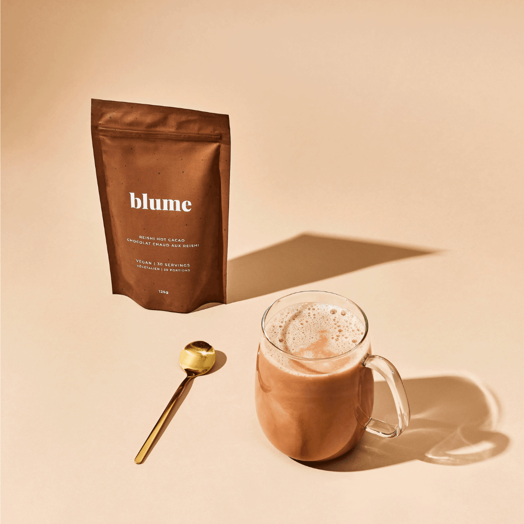 Blume - Vente Préparations/kits pour chocolat chaud - Latte en poudre Superfood, Reishi Hot Cacao4