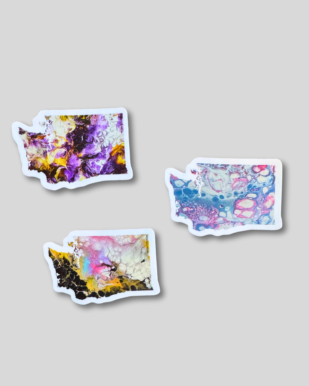 AbstractbyRabrams - Wholesale Sticker - LGBTQ Washington State Sticker Non Binary Pride Trans Pride7