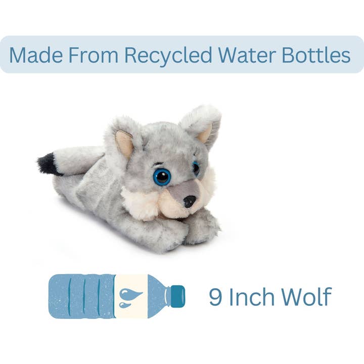 The Petting Zoo - Wholesale Stuffed/Plush Toy - Kids & Baby - 10" (23cm) Slapstix Wolf Giant Plush Slap Bracelet2