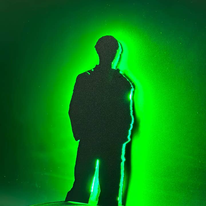 <3 Studio - Wholesale Accent/Desk Lamp - Bang Chan LED Silhouette Lamp: Color-Changing K-Pop Decor, Stray Kids Room Light, Fan Gift7