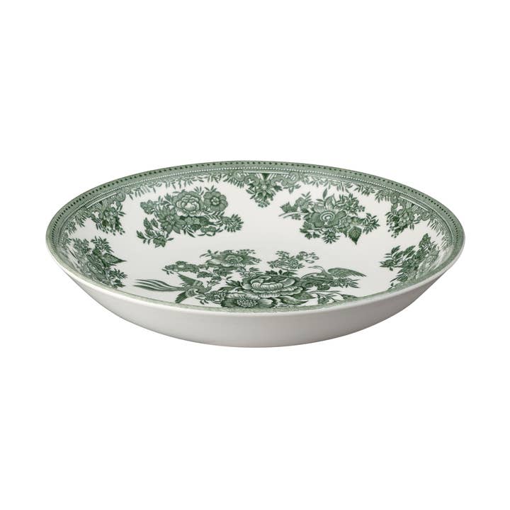Dark Green Asiatic Pheasants Pasta Bowl for wholesale by Burleigh