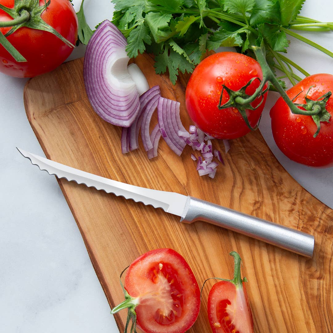 Rada Cutlery - Vente Couteau de cuisine/multi-usage - Trancheuse de Tomates Argentée ProPack2