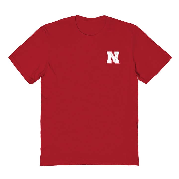 Nebraska Huskers Vive La Fete Impressions Artwork Red Womens Cotton Tshirt for wholesale by Vive La Fete