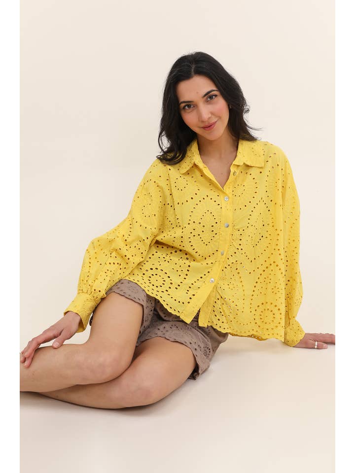 LÉA & LUC - Wholesale Button Down Shirt - Women's - 100% Cotton Shirt REF. 20288