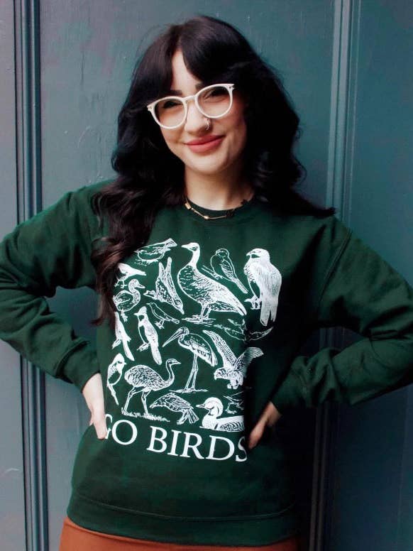 Dainty Studios - Wholesale Graphic Sweatshirt - Unisex - Go Birds Crewneck1