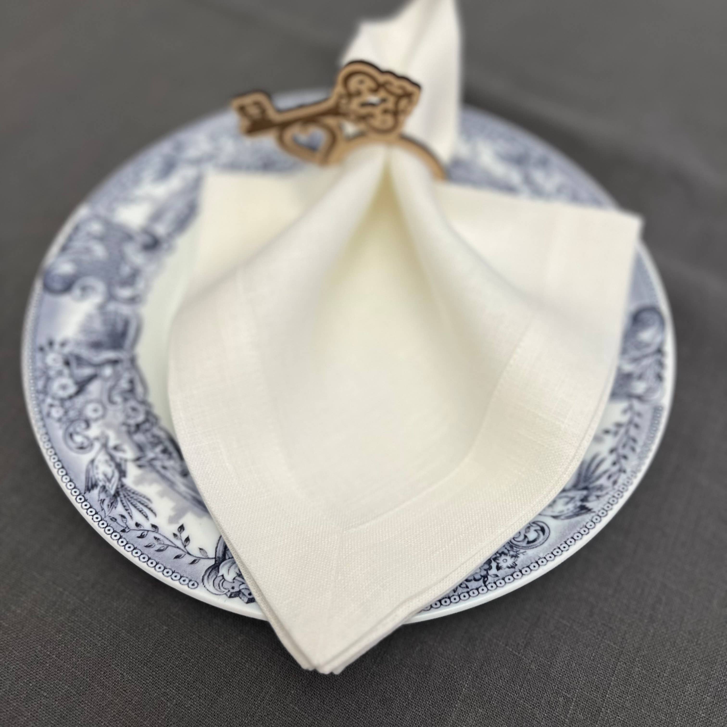 KEY LOOK1916 MILANO - Wholesale Dinner & Cloth Napkin - Linen napkins with frame6