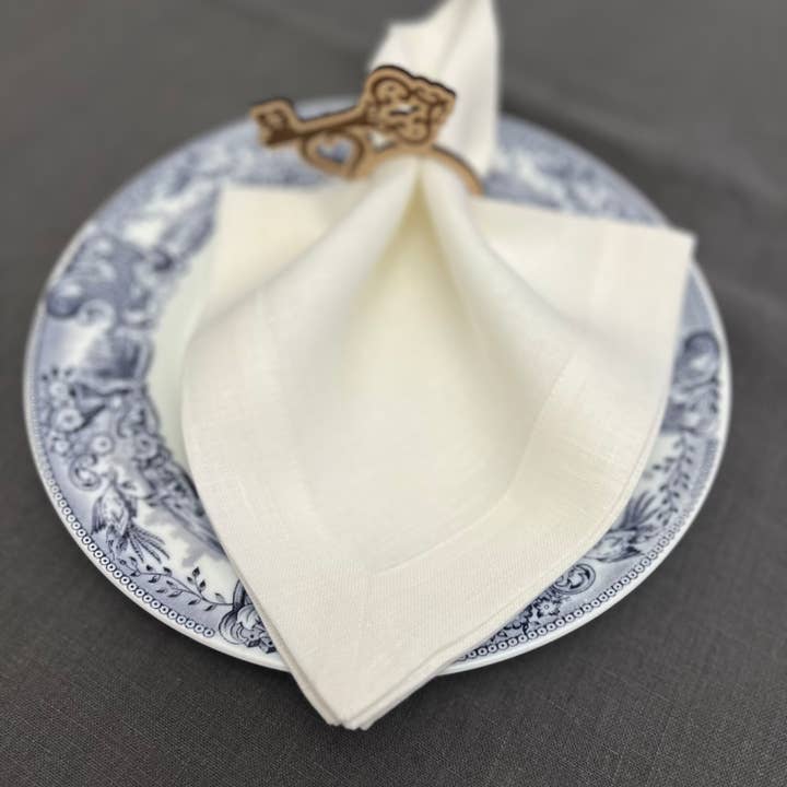 KEY LOOK1916 MILANO - Wholesale Dinner & Cloth Napkin - Linen napkins with frame6