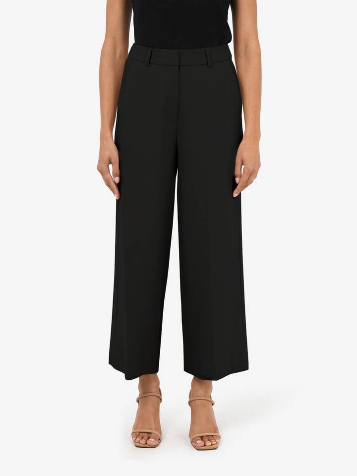 Forcast Women's Mallory Herringbone Culottes for wholesale by Forcast