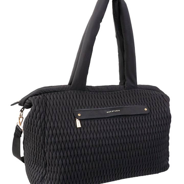 Magid - Wholesale Weekender Bag - Women's - Max Studio Nylon Quilted Doctor Satchel Duffel