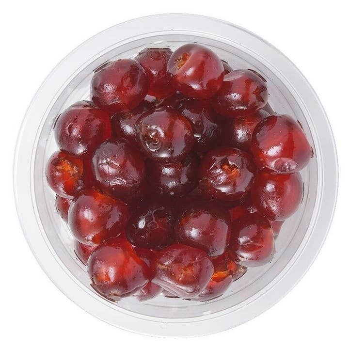 Uvas Vermelhas Cristalizadas 20_24 Recipiente 200 g por atacado de Manola