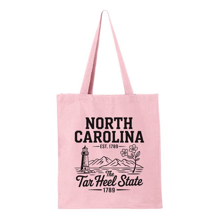 Lucky Luna Apparel – wholesale Tote bag – Women's – Tar Heel State North Carolina Tote Bag1