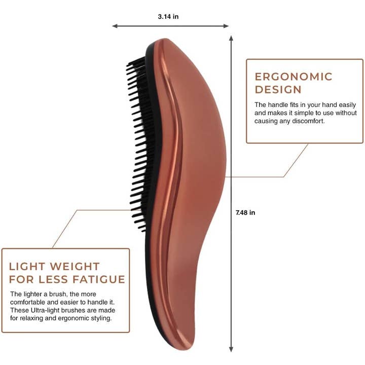 Majestic Beauty - Wholesale Hair brush/comb - Detangling Brush & Comb Set- The Best Hair Detangler Luxury4