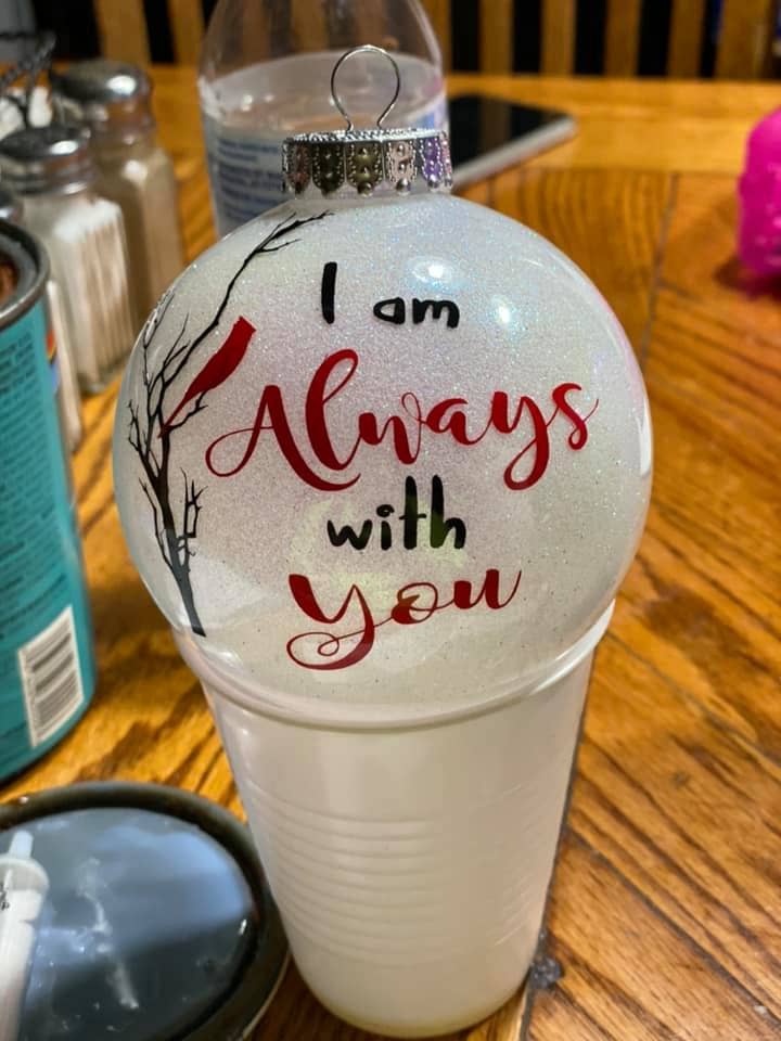 Ornamento con purpurina para venta al por mayor de Ashleyvinylcreations