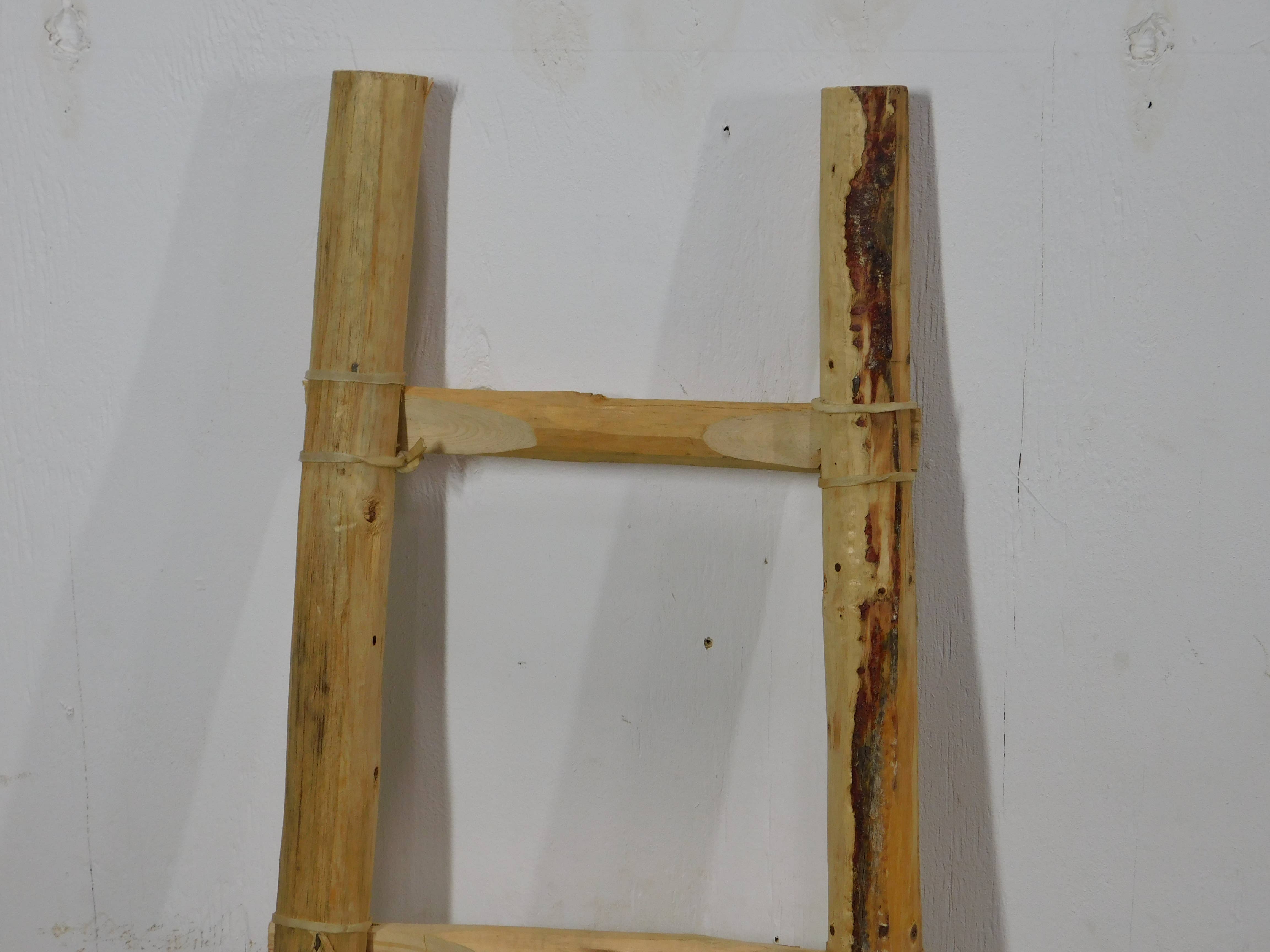 My Amigos Imports - Wholesale Free Standing Shelf - Great Buy-#6-Blanket Wood Kiva Ladder-Farmhouse-4ft-Rustic6